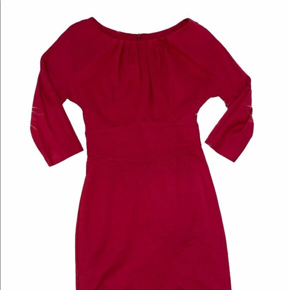 Trina Turk cranberry red dress size 4 - Picture 3 of 5